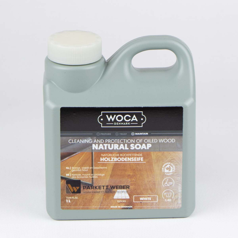Woca Holzbodenseife weiß - 1 Liter