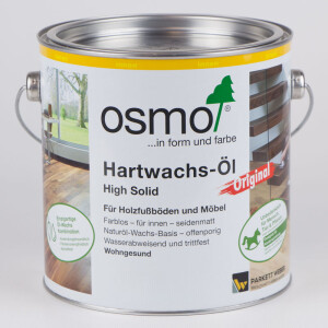 Osmo Hartwachs-&Ouml;l Original 3062 Farblos Matt 2,5 Liter