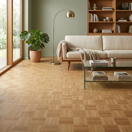 Massivparkett Mosaikparkett Eiche 8 mm