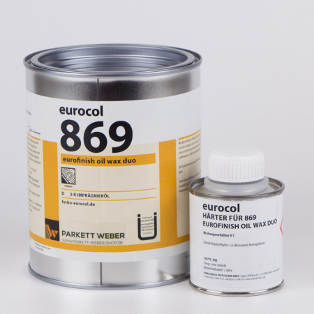 eurocol 869 Eurofinish Oil Wax Duo 2K-Parkett&ouml;l 1 Liter