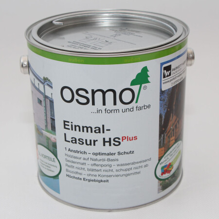 Osmo Einmal-Lasur HS Plus Eiche (9241) 2,5 Liter - RESTPOSTEN