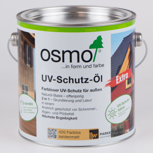 Osmo UV-Schutz-Öl Farblos Seidenmatt (420) 2,5 Liter - RESTPOSTEN