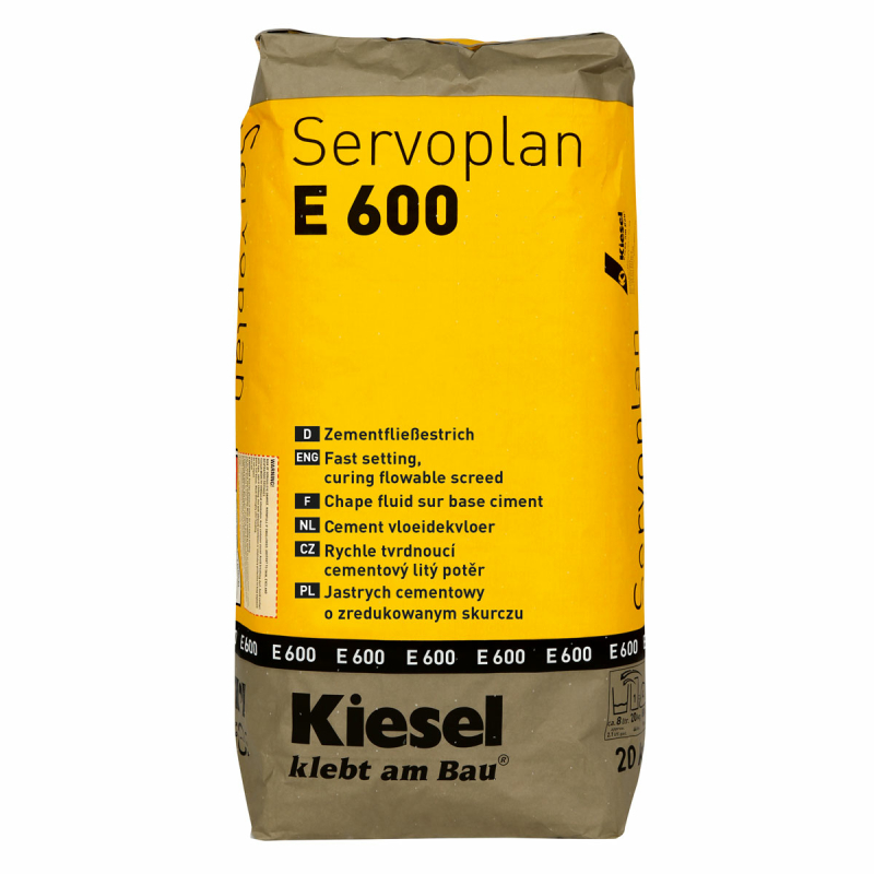 Kiesel Servoplan E 600 Zementfließestrich selbstverlaufend 20 kg