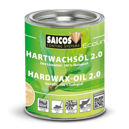 Saicos Ecoline Hartwachsöl 2.0 Matt farblos (3620) 750 ml