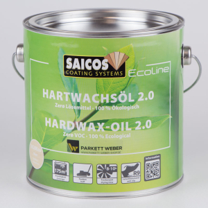 Saicos Ecoline Hartwachsöl 2.0 Matt farblos (3620) 2,5 Liter