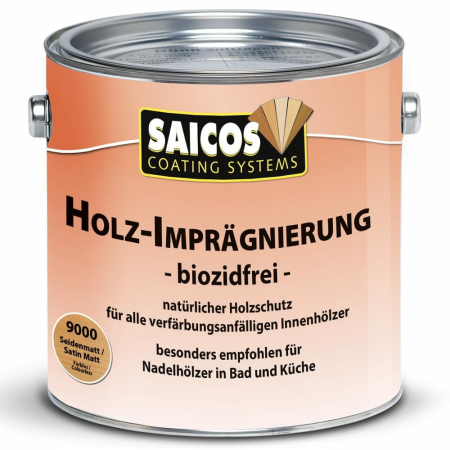 Saicos Holz-Impr&auml;gnierung biozidfrei - Seidenmatt Farblos (9000)