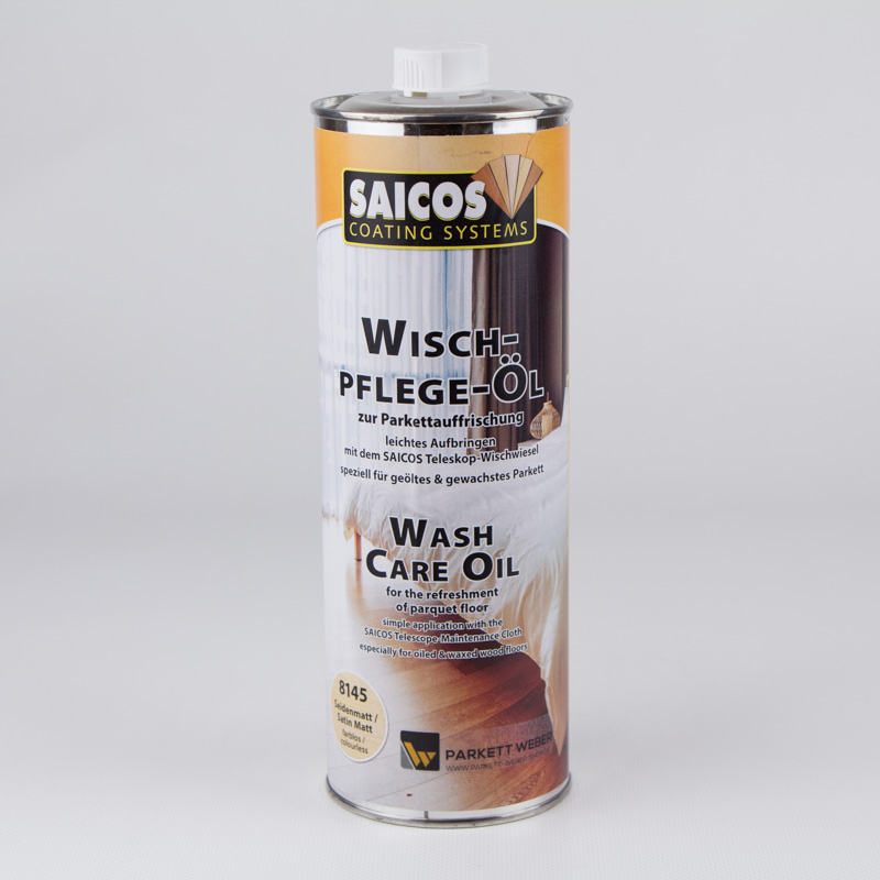 Saicos Wischpflege-Öl für geöltes/gewachstes Parkett (8145) 1 Liter