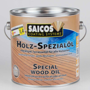 Saicos Holz-Spezial&ouml;l Terrassen&ouml;l Bangkirai (0113) 2,5 Liter