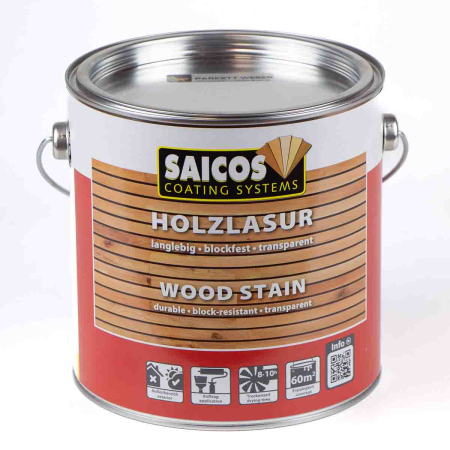 Saicos Holzlasur Teak (0082) 2,5 Liter