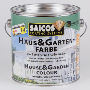 Saicos Haus &amp; Garten-Farbe Zitronengelb (2112) 2,5 Liter