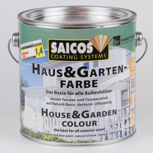 Saicos Haus &amp; Garten-Farbe Schwedenrot (2301) 2,5 Liter
