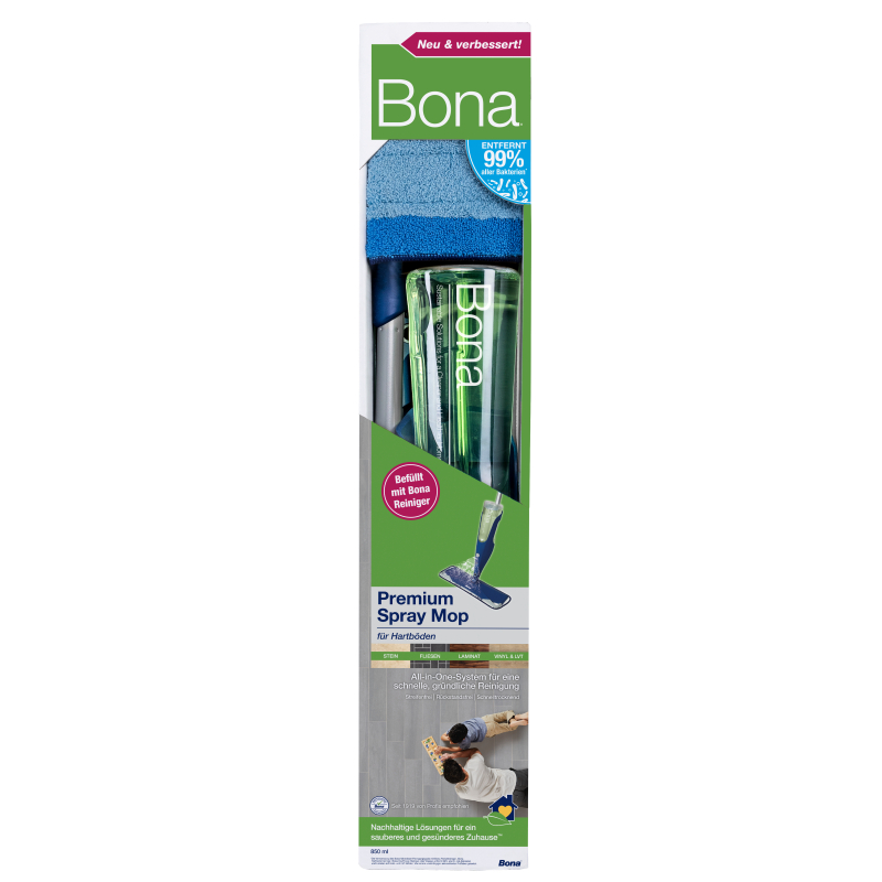 Bona Premium Spray Mop für Hartböden (Fliesen, Laminat, Vinyl)