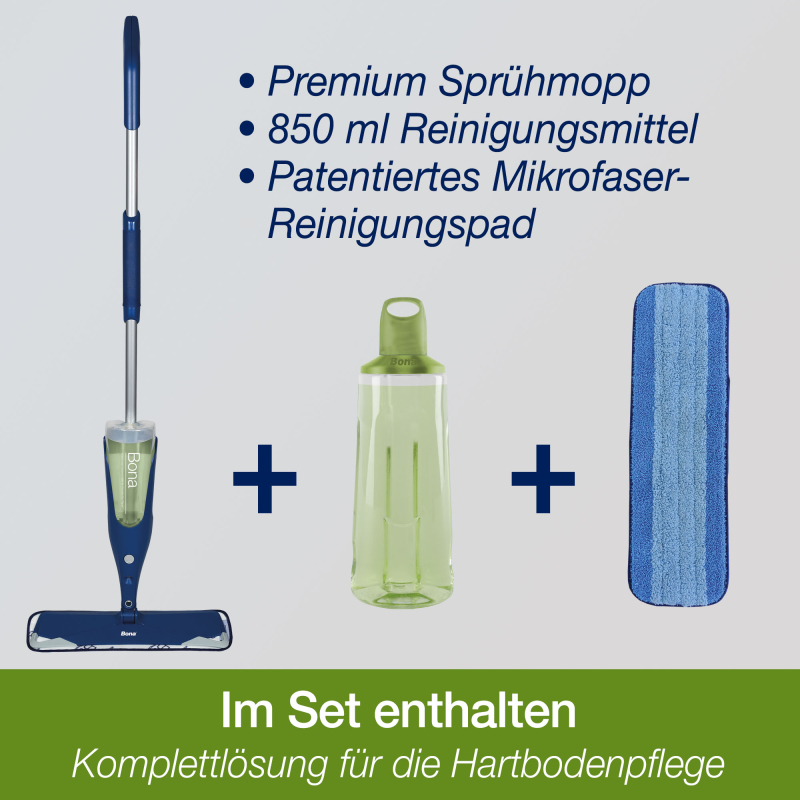 Bona Premium Spray Mop für Hartböden (Fliesen, Laminat, Vinyl)