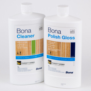 Bona Pflegeset - Bona Cleaner + Polish Gl&auml;nzend