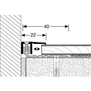 K&uuml;berit PPS Champion Abschlussprofil silber 270 cm