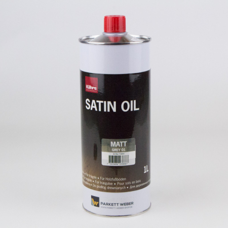 K&auml;hrs Satin Oil Color Matt Grey 01 1 Liter - Sonderposten MHD 11/2022