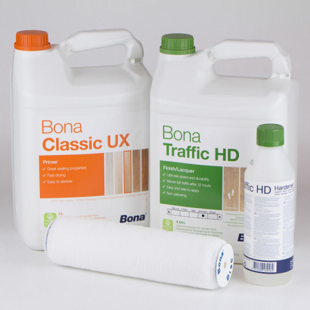 Bona Parkettlack-Set "Traffic HD 2K" für sehr stark beanspruchte Bereiche bis zu 40 m² halbmatt