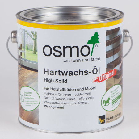 Osmo Hartwachs-&Ouml;l Original 3032 Farblos Seidenmatt 2,5 Liter - Sonderposten