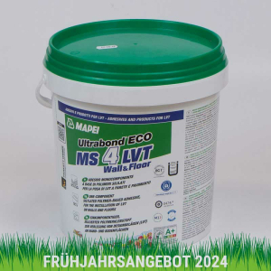 Mapei Ultrabond Eco MS 4 LVT Wall &amp; Floor 1K-Hybridklebstoff 7 kg - Fr&uuml;hjahrsangebot
