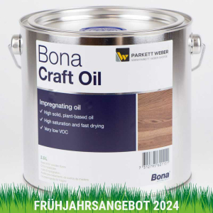 Bona Craft Oil Pure 2,5 Liter - Fr&uuml;hjahrsangebot