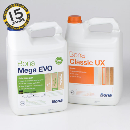 Bona Parkettlack-Set "Mega EVO" für stark beanspruchte Bereiche bis zu 50 m² halbmatt