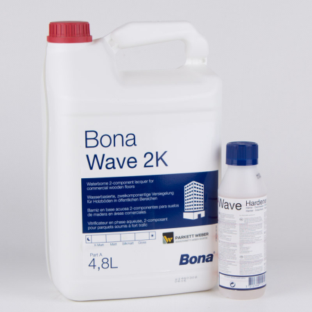 Bona Wave 2K-Parkettlack halbmatt  5 Liter - Sonderposten MHD 04/2025