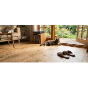 Landhausdiele "Alpin" - Eiche Rohholzoptik - 1900 x 190 x 14 mm