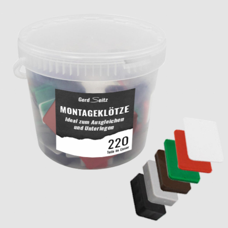 Montageklotz Set 220-teilig