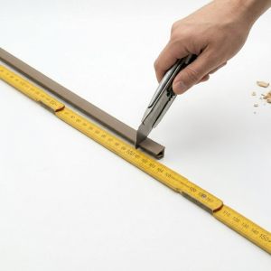 FINLIP Bodenabschlussprofil 10 mm Weiß Zuschnitt**